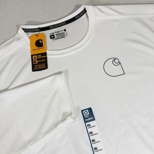 NWT‎ Carhartt Force Sun Defender Lightweight Long Sleeve Shirt Mens XXL White
